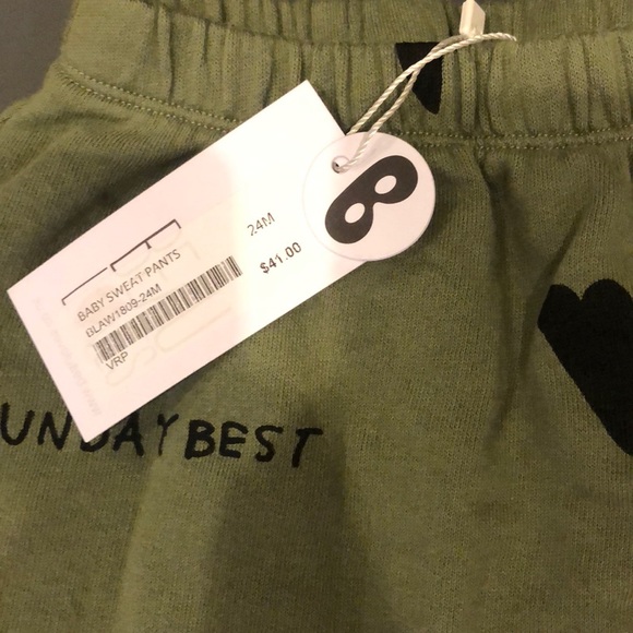Clearance - Sunday Best Sweatpants - Green - Picture 5 of 6